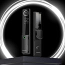 Fechadura Inteligente WiFi Câmera Biometria Face ID SL-IDE Elite Bateria Recarregável Preta - C/INSTALAÇÃO