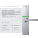 Fechadura Digital AGL H30 Silver Prata Wifi Eletronica Com Aplicativo e Biometria - C/ INSTALAÇÃO