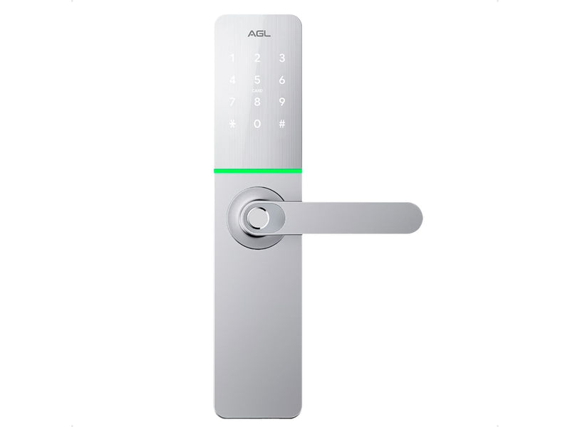 Fechadura Digital AGL H30 Silver Prata Wifi Eletronica Com Aplicativo e Biometria - C/ INSTALAÇÃO