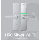 Fechadura Digital AGL H30 Silver Prata Wifi Eletronica Com Aplicativo e Biometria - C/ INSTALAÇÃO
