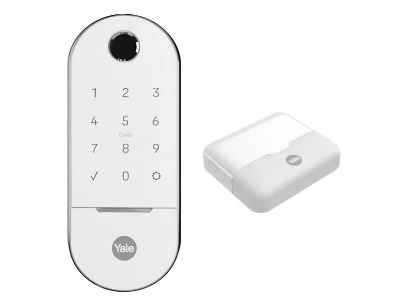 Fechadura Digital Yale Lia Branca - C/INSTALAÇÃO - 4 ANOS DE GARANTIA