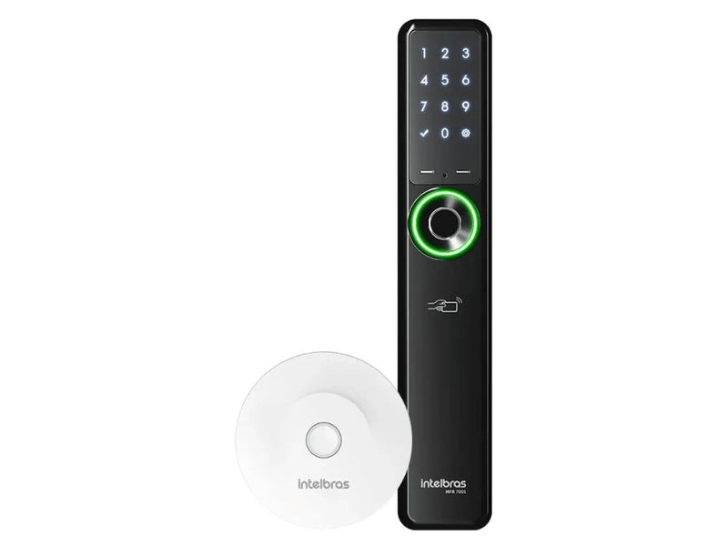 Fechadura digital Intelbras MFR 7001+ preto C/INSTALAÇÃO