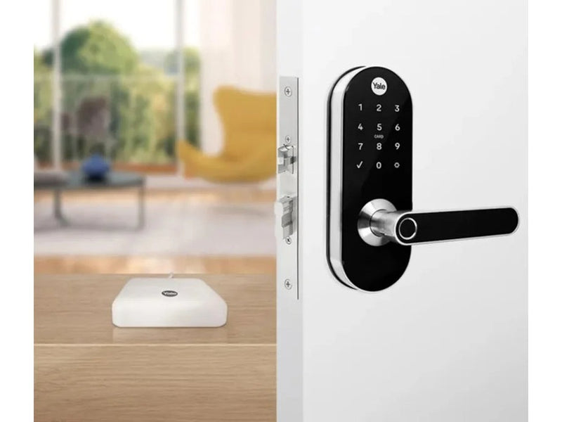 Fechadura Digital Yale Ymc 420w Resistente Água com Hub Wi-Fi - C/INSTALAÇÃO - 4 ANOS DE GARANTIA