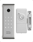 Fechadura Eletronica Papaiz Sobrepor Sl140 Bio Prata Senha Biometria Fechamento Automático Direita/Esquerda