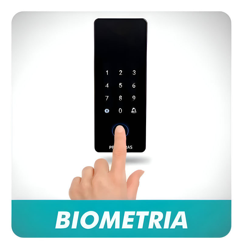 Fechadura Digital Biométrica Primebras Athenas Madeira - C/ INSTALAÇÃO