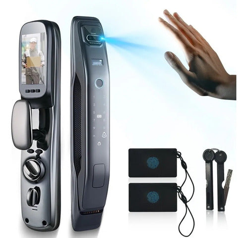 Fechadura Digital Eletrônica Smartlock Biométrica Inteligente Face Id - C INSTALAÇÃO