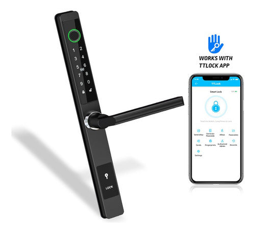 Fechadura Elétrica Smatlock Ttlock App P/ Porta de Aluminio ou ferro - Com Instalação